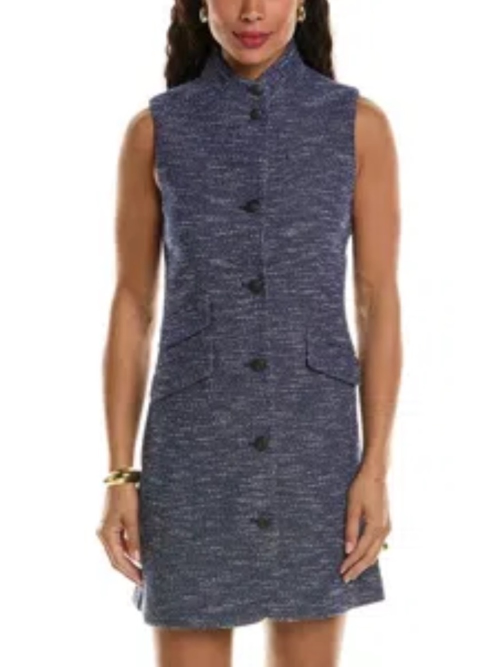 RAG & BONE, Slade Mini Dress In Blue, Size 12, NWT